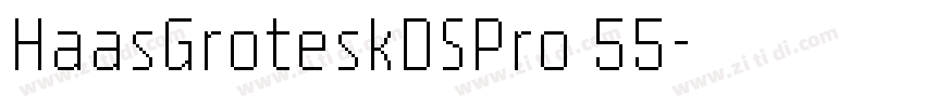HaasGroteskDSPro 55字体转换